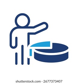 personal portfolio colored icon vector design good for web or mobile app