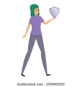 Icono de privacidad personal. Caricatura del icono del vector de privacidad personal para el diseño web aislado en fondo blanco