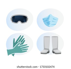 Personal Protective Equipment - Icon as EPS 10 File