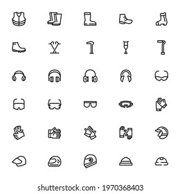 personal protective equipment icon or logo isolated sign symbol vector illustration - Collection of high quality black style vector icons
