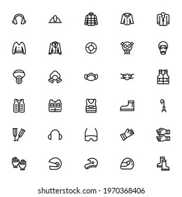personal protective equipment icon or logo isolated sign symbol vector illustration - Collection of high quality black style vector icons
