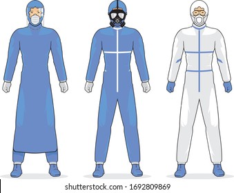 Personal Protective Equipment Set, Front View