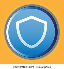 Personal protective shield design, Protective shield, Protect from bacteria and viruses, Flat shield design illustration