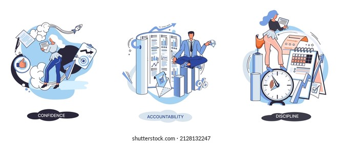 Concepto de calidad personal, metáforas creativas. Confianza, responsabilidad y disciplina, fortaleza mental, flexibilidad psicológica, toma de decisiones, papel de liderazgo, desarrollo personal