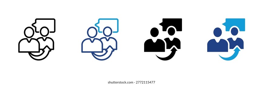 Personal References icon collection with multiple styles