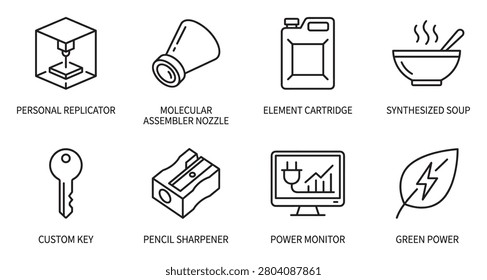 Personal replicator nozzle element cartridge soup key sharpener monitor power leaf.