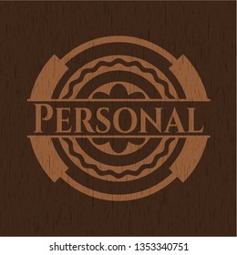 Personal retro wood emblem