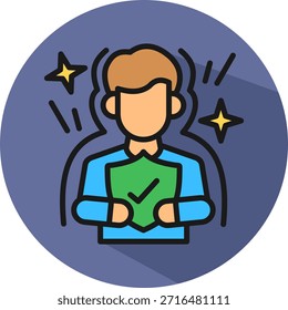 Icono de seguridad personal Ilustración vectorial isométrica