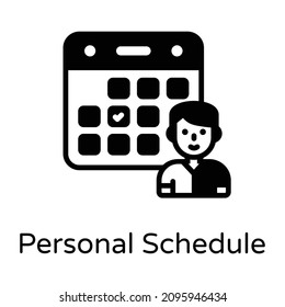 Calendario personal y calendario o resto 