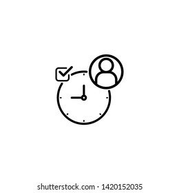 Personal Scheduler Business vector icon Illustration 