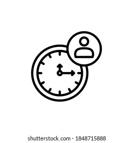 Personal Scheduler icon in vector. Logotype