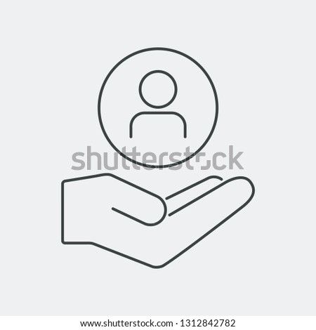 Personal services lineal icon