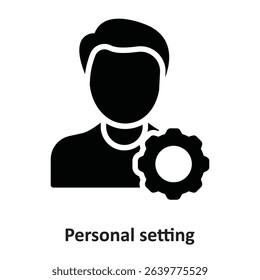 Personal setting Vector Icon which can easily modify or edit
