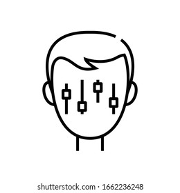 Personal settings line icon, concept sign, outline vector illustration, linear symbol.