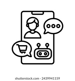 Icono de Personal Shopping en vector. Logotipo
