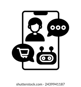 Icono de Personal Shopping en vector. Logotipo
