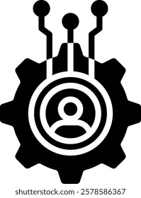 Personal Skills Icon Glyph Vector Illustration
