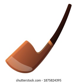 Personal smoking pipe icon. Cartoon of personal smoking pipe vector icon for web design isolated on white background