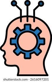 Personal Solution Line Vector Icon Design