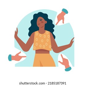 Personal space concept. Characters setting, protecting and violating personal boundaries during communication and social interactions. Proxemics, nonverbal communication. Flat vector illustration