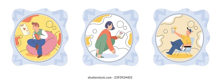 Personal space vector illustration. Discomfort arises when personal space is invaded without consent or respect Personal space allows individuals to feel sense autonomy and control