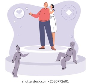 Personal space vector illustration. Establishing clear boundaries helps prevent personal space violations in relationships Personal space varies across different cultures and social contexts