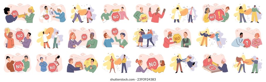 Personal space vector illustration. Feeling safe and comfortable in our personal space is essential for our mental health Societal norms and cultural values shape our perception personal space