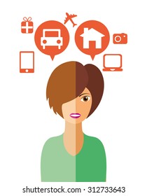 personal thought design, vector illustration eps10 graphic 
