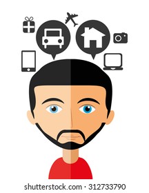 personal thought design, vector illustration eps10 graphic 