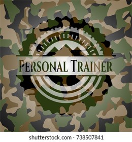 Personal Trainer camouflage emblem