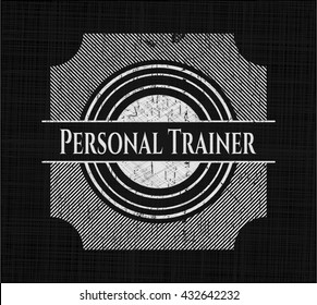 Personal Trainer chalkboard emblem