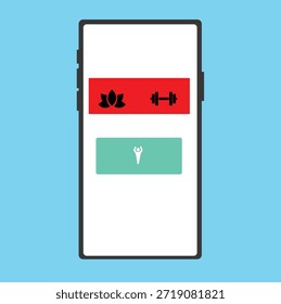 Personal Trainer Coaching UI Mockup Elemente