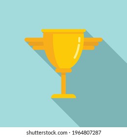 Personal trainer cup icon. Flat illustration of Personal trainer cup vector icon for web design