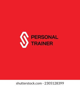 Personal Trainer logo template. A clean, modern, and high-quality design logo vector design. Editable and customize template logo