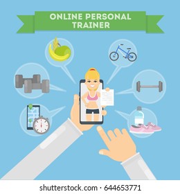 Personal trainer online.