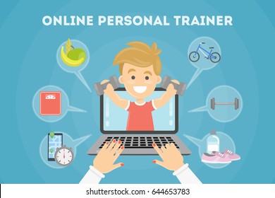 Personal trainer online.