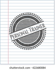Personal Trainer pencil emblem