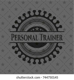 Personal Trainer realistic black emblem