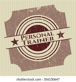 Personal Trainer rubber grunge stamp