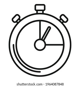 Personal trainer stopwatch icon. Outline Personal trainer stopwatch vector icon for web design isolated on white background