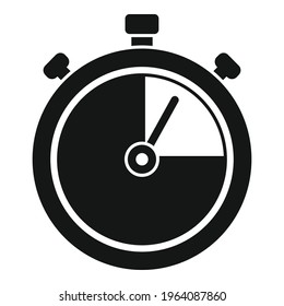 Personal trainer stopwatch icon. Simple illustration of Personal trainer stopwatch vector icon for web design isolated on white background