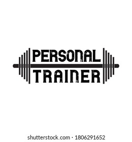 personal trainer vector arts design.
