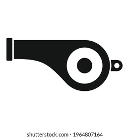 Personal trainer whistle icon. Simple illustration of Personal trainer whistle vector icon for web design isolated on white background