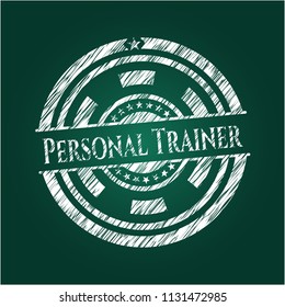 Personal Trainer written on a chalkboard