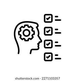 Personal Traits icon in vector. Logotype