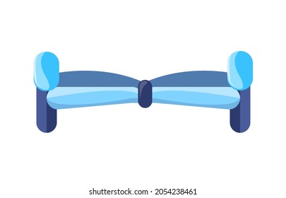 Icono de transportador personal símbolo de la ilustración vector aislado en blanco. Vista autónoma del frente de transporte humano de dos ruedas