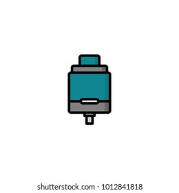 personal vaporizer e-cigarette atomizer tank clearomizer atty vector art