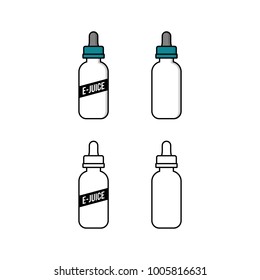 personal vaporizer e-cigarette e-juice liquid vector art
