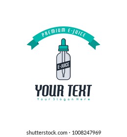 personal vaporizer e-cigarette e-juice liquid label badge vector art