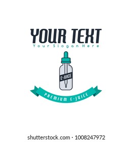 personal vaporizer e-cigarette e-juice liquid label badge vector art